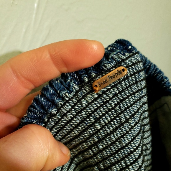 Free People blue polka dot mini dress - Picture 5 of 7